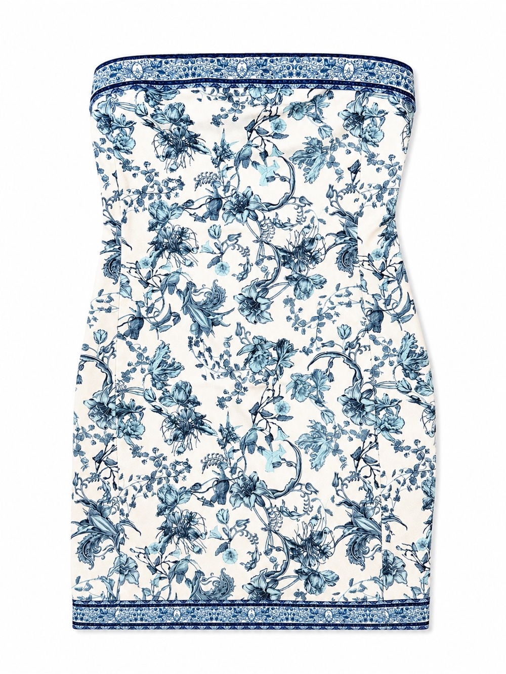 Alice+Olivia Blue Kelly Square Bust Mini Dress Size 2 - Picture 6 of 10